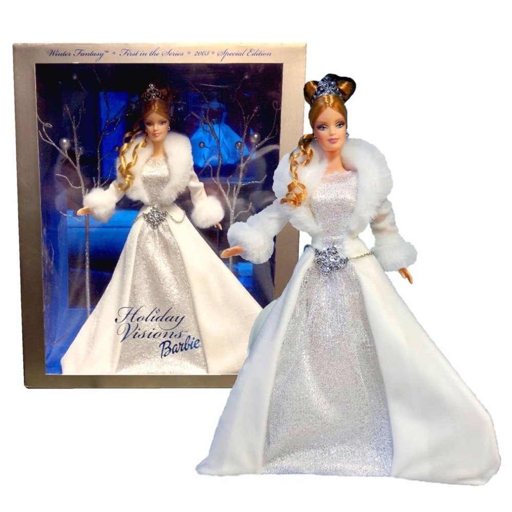 2003 Vintage Holiday Visions Winter Fantasy Special Edition Holiday Barbie Doll